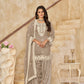 Anaita Beige Premium Thread Embroidered Roman Silk Salwar Suit