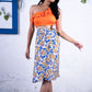 Noroke Sustainable fabric | Cupro Modal Cupro Modal Floral Wrap Skirt - Printed | Swadesiicart