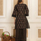 Yufta Cotton Black Co-Ord Set - Swadesiicart
