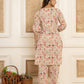 Yufta Cotton Cream Geometric Print Co-Ord Set - Swadesiicart