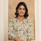 Yufta Cotton Grey Geometric Prin Co-Ord Set - Swadesiicart