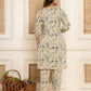 Yufta Cotton Grey Geometric Prin Co-Ord Set - Swadesiicart