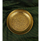 Spillbox Gold-Toned Brass Designer Halwa Thali Pooja Essential | Swadesiicart