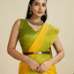 Vishnu Weaves Women's Yellow Raw Silk Thread Woven Saree with Blouse - Swadesiicart