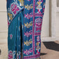 Shree Shyam Fashion Silk Blend Teal Blue Saree