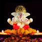 Expleasia, Exuberant & Luxury Decor Ganesha Idol With Wooden Temple - Swadesiicart