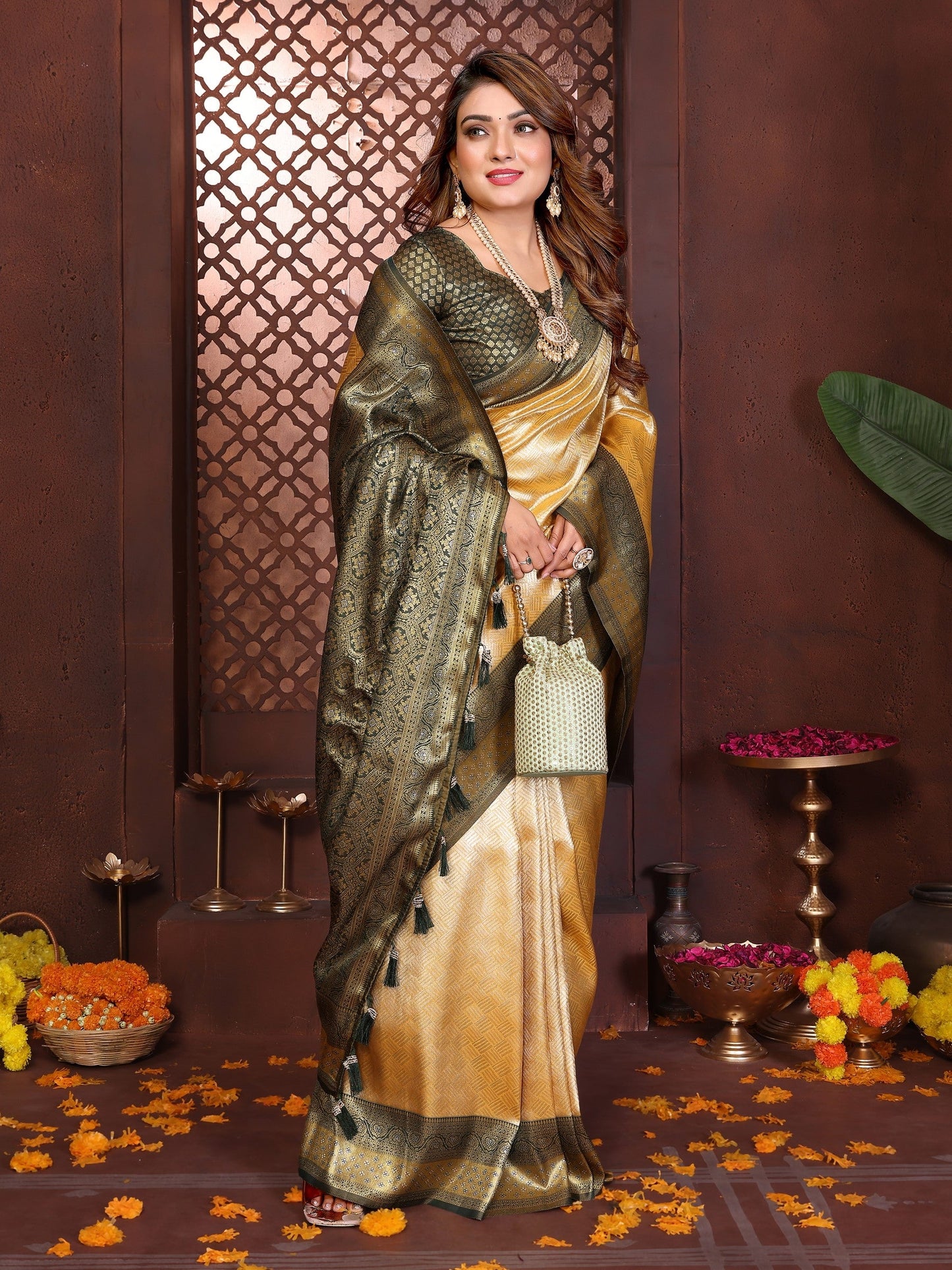Anaita Banarasi Tissue Silk Saree
