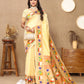 Lorenvalley Fashion Cream Soft Paithani Silk Woven Design Rich Zari Meenakari Weaving Saree - Swadesiicart