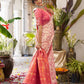 Anaita Cream Silk Woven Saree With Blouse