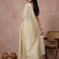 Anaita Cream Cotton Saree With Blouse
