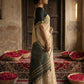 Anaita Cream Cotton Printed Saree With Blouse