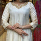The52 White Beautiful Embroidered Viscose Chanderi Fabric Straight Kurta Pant with Dupatta Set - Swadesiicart
