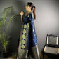 Joban Fashion Navy Blue Banarasi Soft Lichi Silk Paisley Saree | Swadesiicart