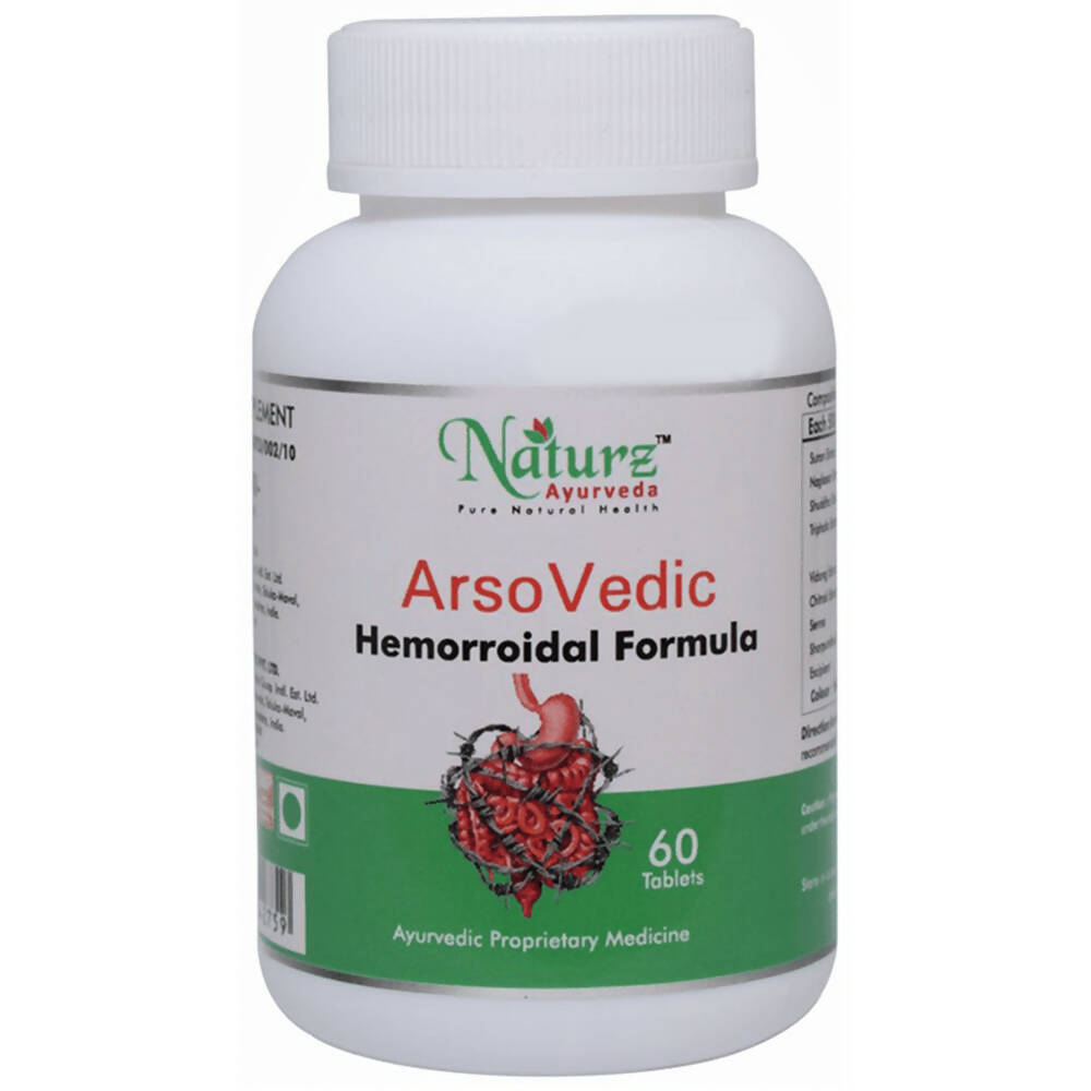 Naturz Ayurveda Arso Vedic Hemorroidal Formula Tablets | Swadesiicart