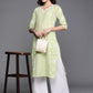 Ahalyaa Women's Traditional Wea Kurta Set - Pista Green | Swadesiicart