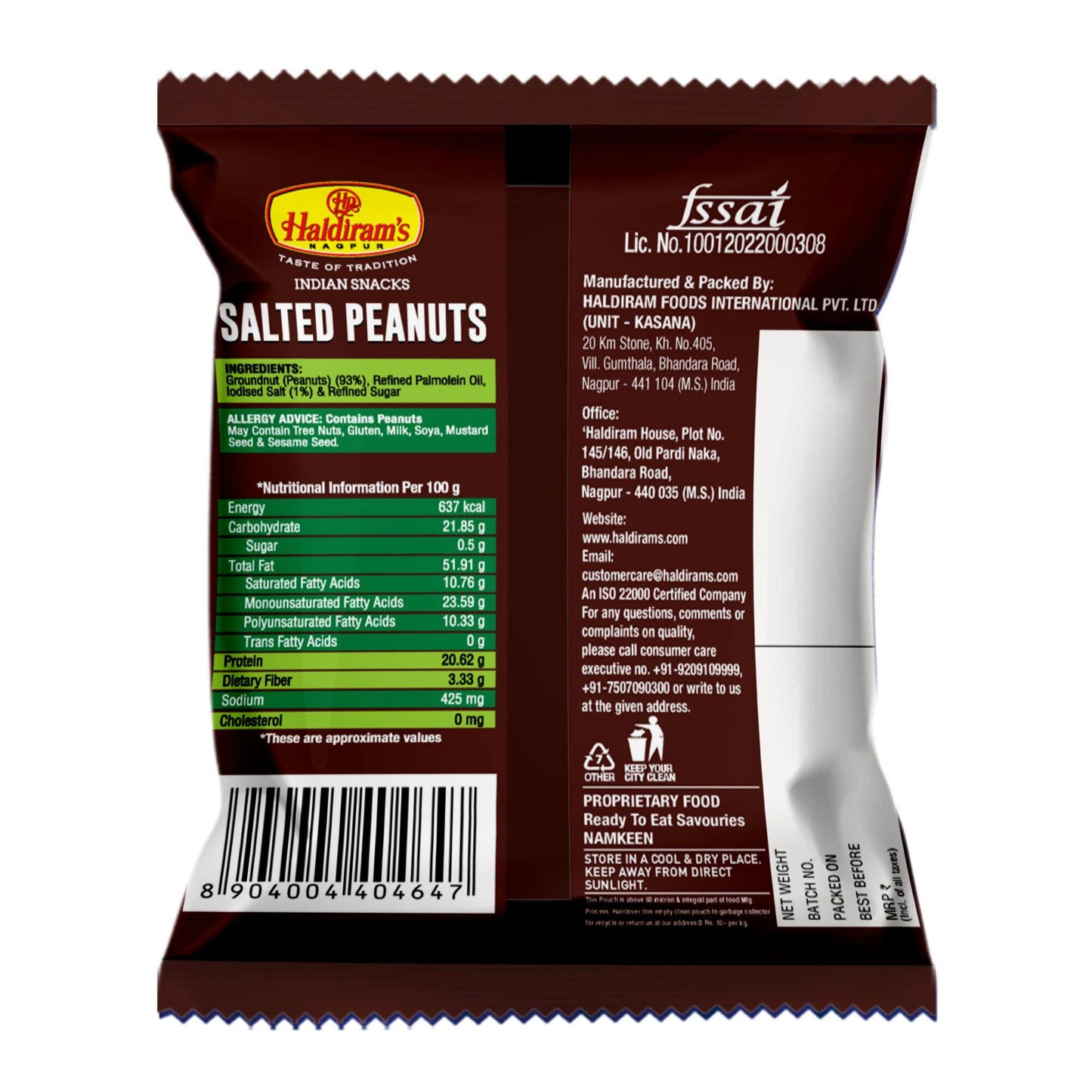 Haldiram's Classic Salted Peanuts - Swadesiicart