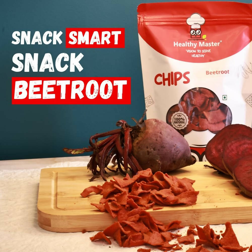 Healthy Master Light & Crispy Beetroot Chips | Crunchy Snack - Swadesiicart