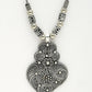 NVR Women's Silver-Toned German Silver Oxidised Pendant with Chain | Swadesiicart