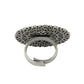 NVR Women Oxidised Silver-Plated Adjustable Finger Ring | Swadesiicart