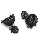 Mominos Fashion Johar Kamal Latest Design Black Color Jhumkas - Swadesiicart