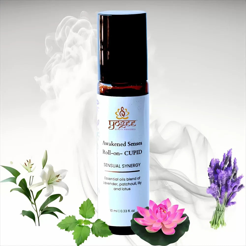 Yogez Awakened Senses Temple Roll-On- CUPID- Aromatherapy blend for romance - Swadesiicart