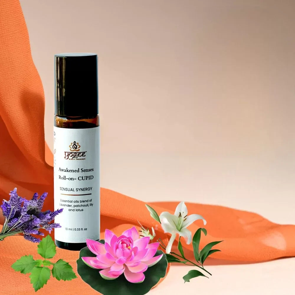 Yogez Awakened Senses Temple Roll-On- CUPID- Aromatherapy blend for romance - Swadesiicart