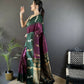 Joban Fashion Green Peacock,Butti Banarasi Silk Sarees | Swadesiicart