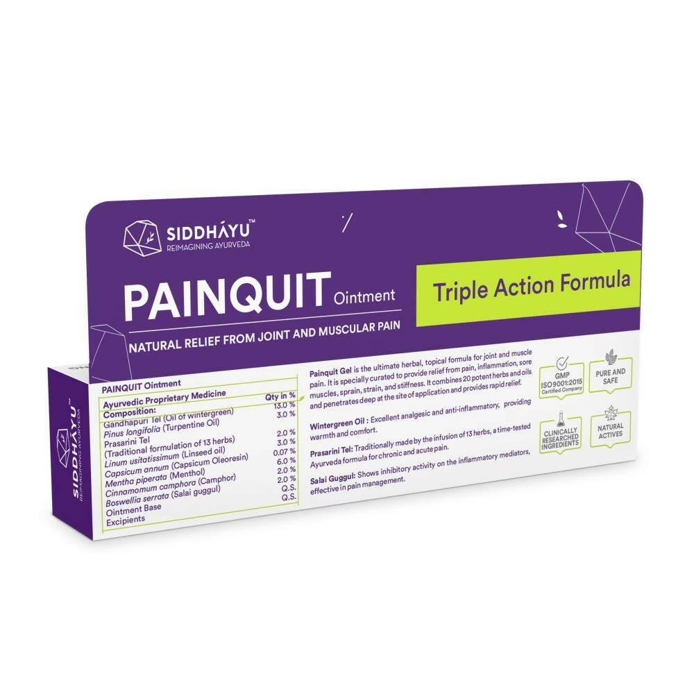 Siddhayu Ayurveda Painquit Ointment - Swadesiicart