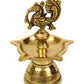 Spillbox Gold-Toned Brass Annam Five Face Diya Pooja Essential | Swadesiicart