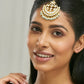 Nuyug 22k Gold Plated Crescent Maang Tikka | Swadesiicart