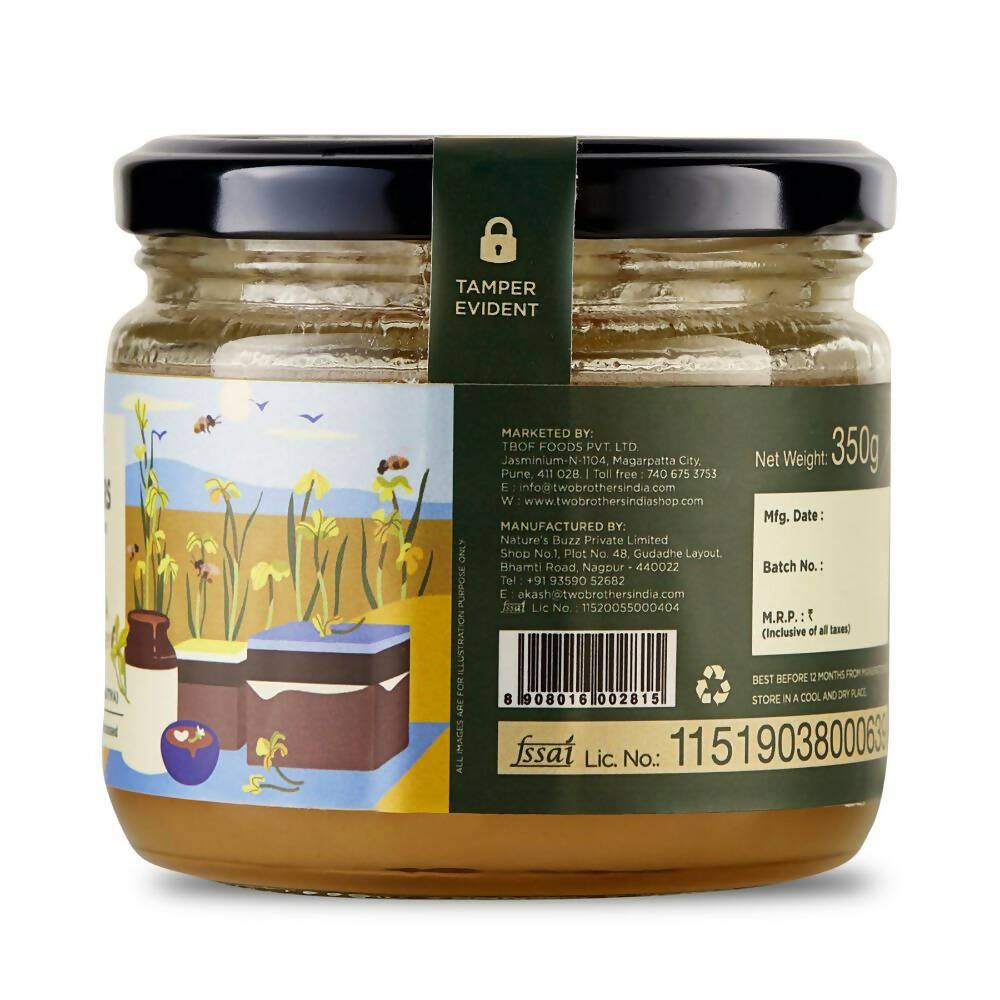 Two Brothers Organic Farms Taramira Honey, Raw Mono-Floral - Swadesiicart