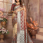 Anaita Brown kochi Silk With Beautiful Checks Weaving Saree With Blouse