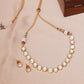 Kundan Choker with Studs Jewellery Set (Gold) - Ruby Raang - Swadesiicart