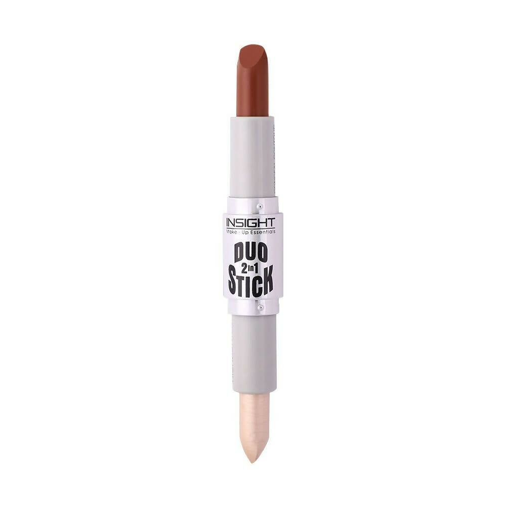Insight Cosmetics Duo Stick Contour + Highlighter - 01 Caramel - Swadesiicart