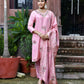 Vaasva Women's Tissue Silk Emboidered Suit Set With Solid Pant & Solid Embroidered Dupatta | Swadesiicart