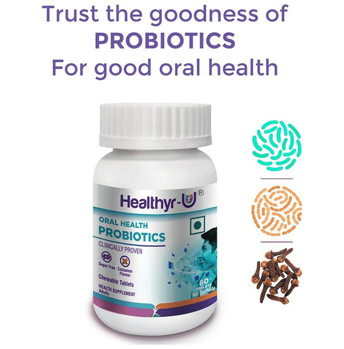 Healthyr-U Oral Health Probiotics Tablets - Swadesiicart