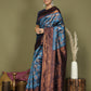 Shree Shyam Fashion Lichi Silk Sky Blue Saree