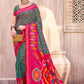 Anaita D Green Silk Saree With Blouse Piece