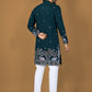 Anaita D Green Embroidery Silk Straight Kurta