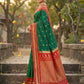 Anaita D Green Silk Woven Saree With Blouse
