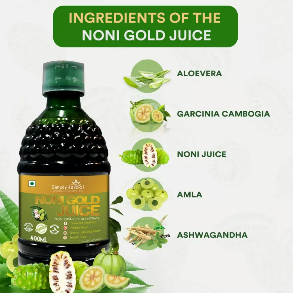 Simply Herbal Noni Gold Juice - Swadesiicart