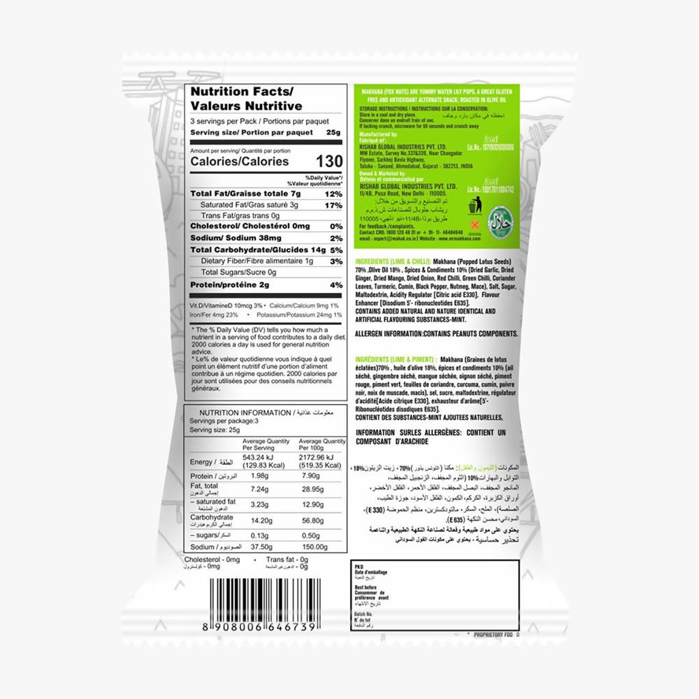 Mr. Makhana Super Snack Lime & Chilli