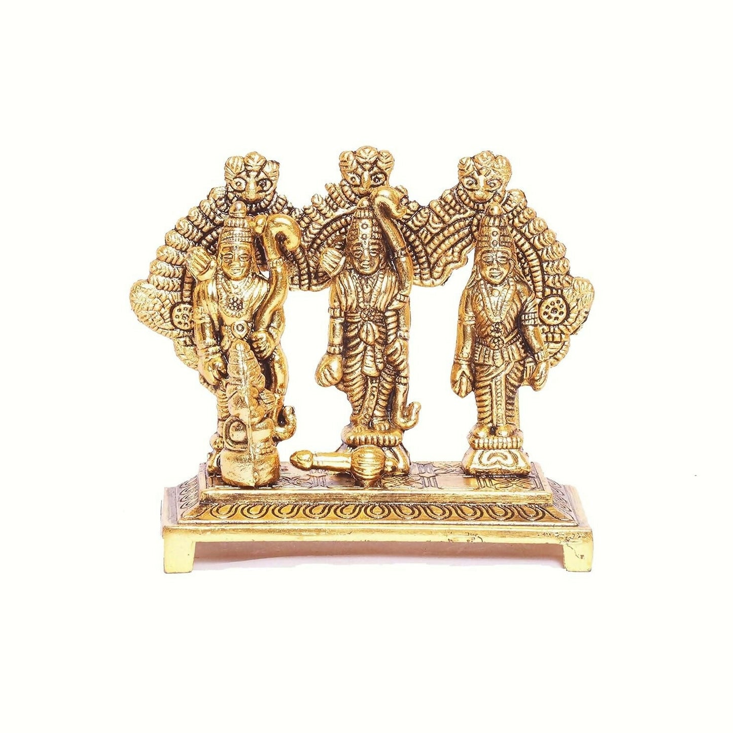 KridayKraft Shri Ram Darbar Metal Statue - Swadesiicart