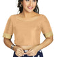 Aastha Fashion Women's Beige Art Silk Designer Traditional Readymade Blouse