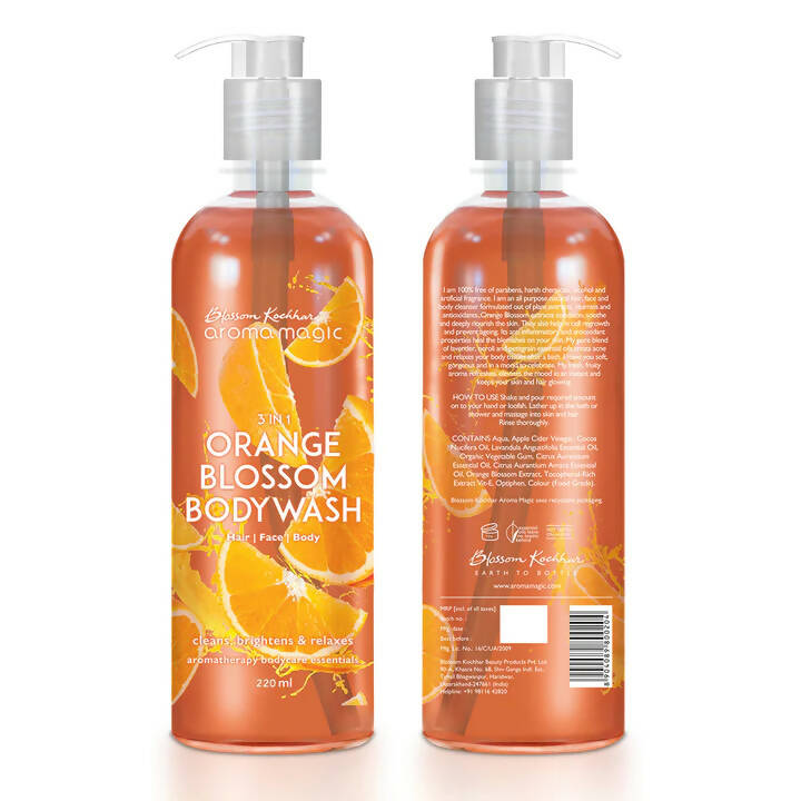Blossom Kochhar Aroma Magic 3-in-1 Orange Blossom Body Wash | Energizing Aromatherapy Body Wash - Swadesiicart