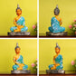 The Earth Store Poly Resin Sitting Peaceful Bhudha Idol - Swadesiicart