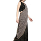 Ahalyaa Women's Black Georgette Foil Print Ready to Wear Saree | Swadesiicart
