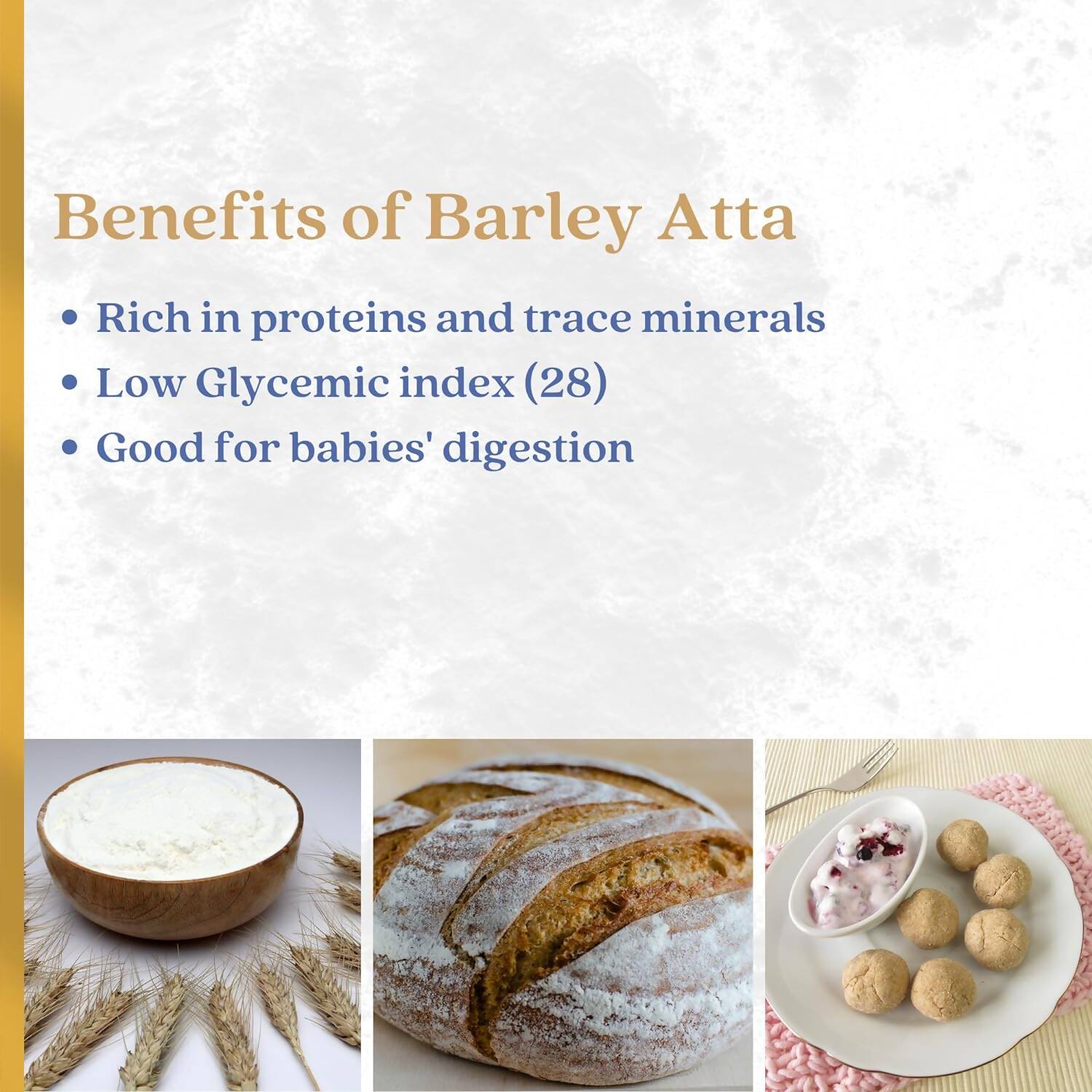 Earthen Story Certified Organic Pearl Barley Flour - Swadesiicart
