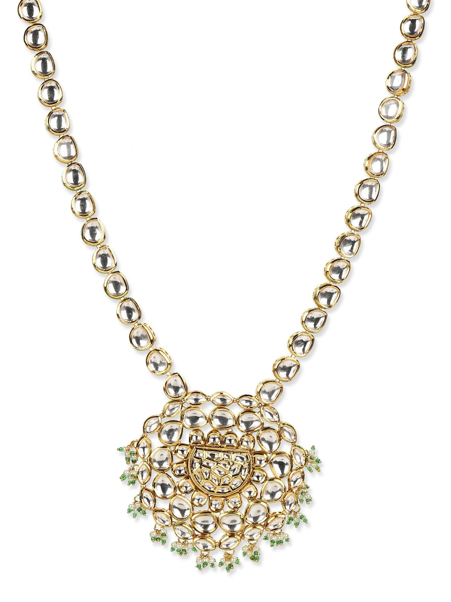 Women's Gold-Polished Necklace - Ruby Raang | Swadesiicart