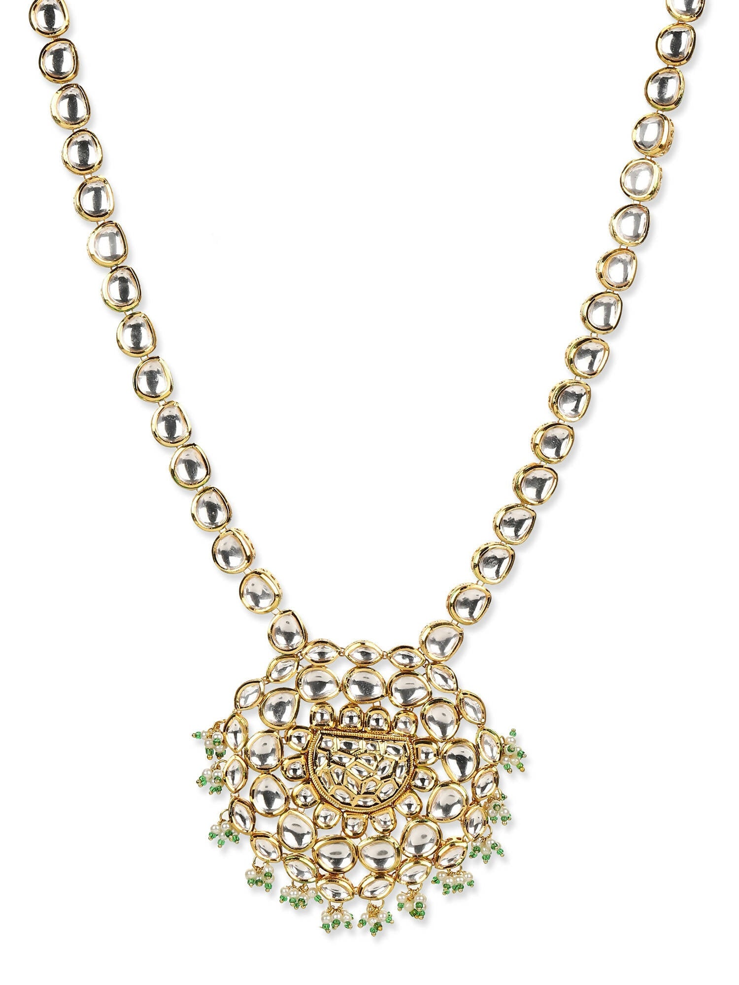 Women's Gold-Polished Necklace - Ruby Raang | Swadesiicart